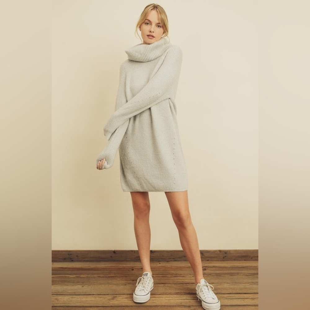 Dress forum ribbed knit sweater dress size S